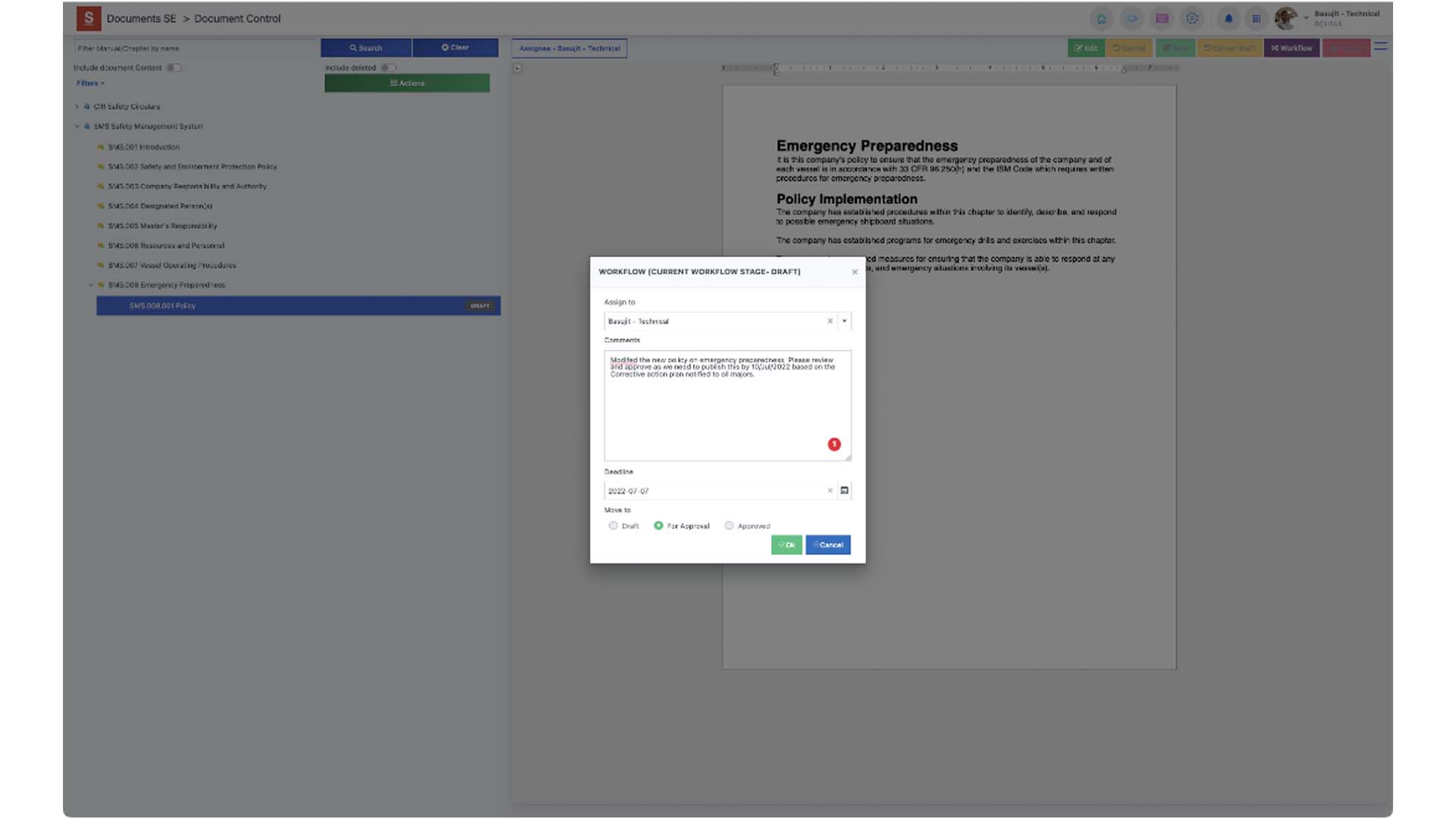 Documents SE Workflow